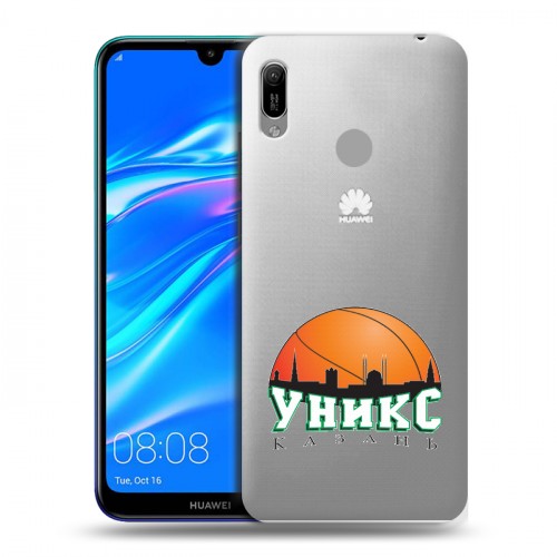 Полупрозрачный дизайнерский пластиковый чехол для Huawei Y6 (2019)