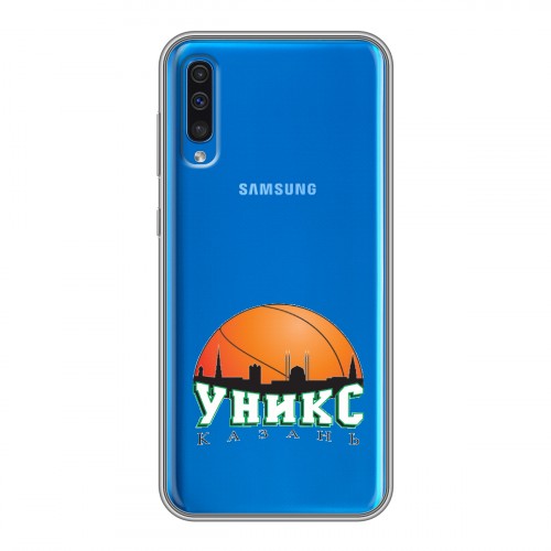 Полупрозрачный дизайнерский пластиковый чехол для Samsung Galaxy A50