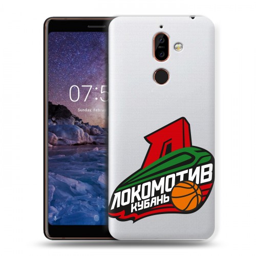 Полупрозрачный дизайнерский пластиковый чехол для Nokia 7 Plus