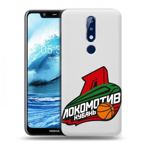 Полупрозрачный дизайнерский силиконовый чехол для Nokia 5.1 Plus