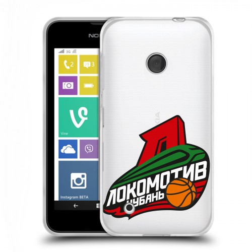 Полупрозрачный дизайнерский пластиковый чехол для Nokia Lumia 530