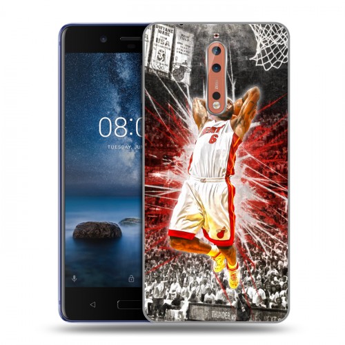 Дизайнерский пластиковый чехол для Nokia 8 НБА