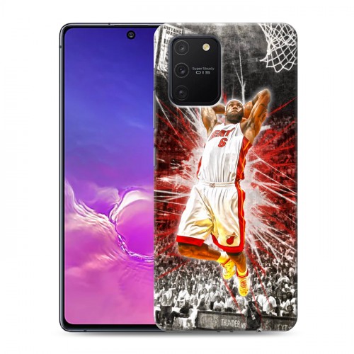 Дизайнерский силиконовый с усиленными углами чехол для Samsung Galaxy S10 Lite НБА