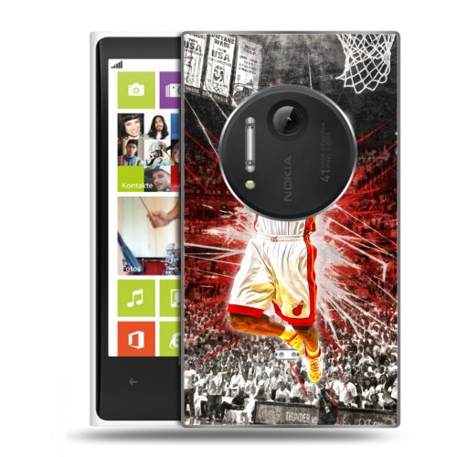 Дизайнерский пластиковый чехол для Nokia Lumia 1020 НБА