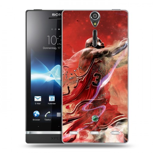 Дизайнерский пластиковый чехол для Sony Xperia S НБА