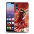 Дизайнерский силиконовый с усиленными углами чехол для Huawei P20 Pro НБА