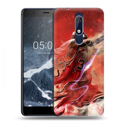 Дизайнерский пластиковый чехол для Nokia 5.1 НБА