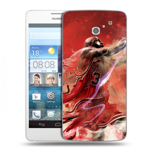 Дизайнерский пластиковый чехол для Huawei Ascend D2 НБА