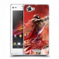 Дизайнерский пластиковый чехол для Sony Xperia L НБА