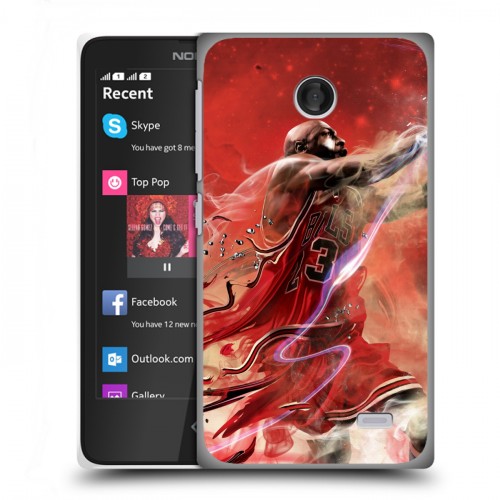 Дизайнерский пластиковый чехол для Nokia X НБА