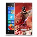 Дизайнерский пластиковый чехол для Microsoft Lumia 435 НБА