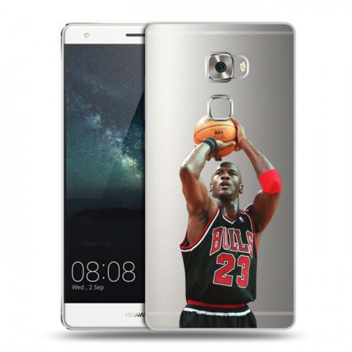 Полупрозрачный дизайнерский пластиковый чехол для Huawei Mate S НБА