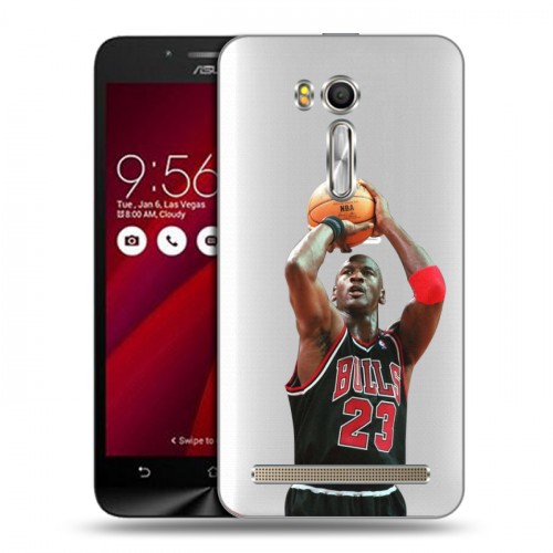 Полупрозрачный дизайнерский пластиковый чехол для ASUS Zenfone Go 5.5 НБА
