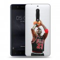 Полупрозрачный дизайнерский пластиковый чехол для Nokia 5 НБА