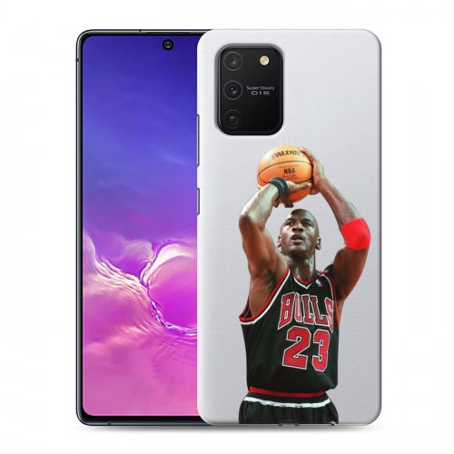 Полупрозрачный дизайнерский пластиковый чехол для Samsung Galaxy S10 Lite НБА