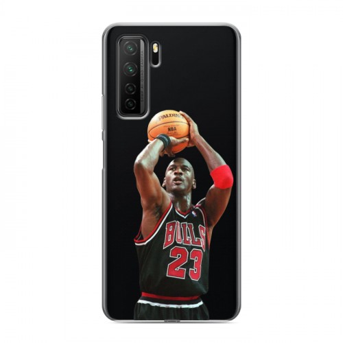 Полупрозрачный дизайнерский силиконовый с усиленными углами чехол для Huawei Honor 30S НБА