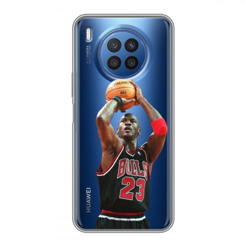 Полупрозрачный дизайнерский силиконовый с усиленными углами чехол для Huawei Nova 8i НБА