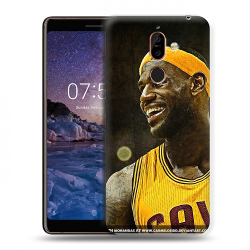 Дизайнерский пластиковый чехол для Nokia 7 Plus НБА