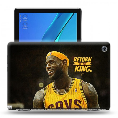 Дизайнерский силиконовый чехол для Huawei MediaPad M5 Lite НБА