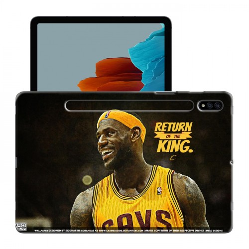 Дизайнерский силиконовый с усиленными углами чехол для Samsung Galaxy Tab S7 НБА