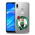 Полупрозрачный дизайнерский пластиковый чехол для Huawei Y6 (2019) НБА