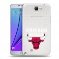 Полупрозрачный дизайнерский пластиковый чехол для Samsung Galaxy Note 2 НБА