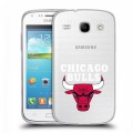 Полупрозрачный дизайнерский силиконовый чехол для Samsung Galaxy Core НБА