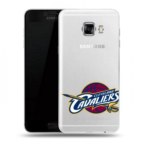 Полупрозрачный дизайнерский пластиковый чехол для Samsung Galaxy C5 НБА