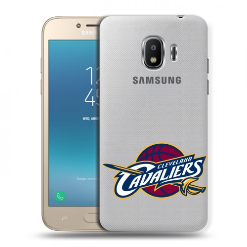 Полупрозрачный дизайнерский пластиковый чехол для Samsung Galaxy J2 (2018) НБА