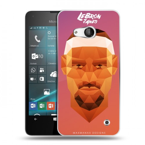 Дизайнерский пластиковый чехол для Microsoft Lumia 550 НБА