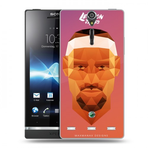 Дизайнерский пластиковый чехол для Sony Xperia S НБА