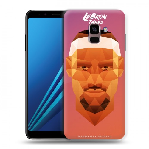 Дизайнерский пластиковый чехол для Samsung Galaxy A8 Plus (2018) НБА