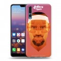 Дизайнерский силиконовый с усиленными углами чехол для Huawei P20 Pro НБА