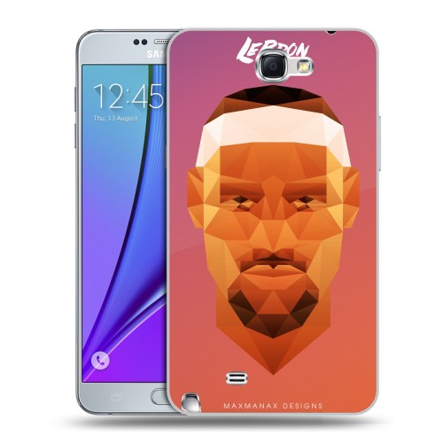 Дизайнерский пластиковый чехол для Samsung Galaxy Note 2 НБА