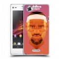 Дизайнерский пластиковый чехол для Sony Xperia L НБА