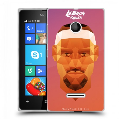 Дизайнерский пластиковый чехол для Microsoft Lumia 435 НБА