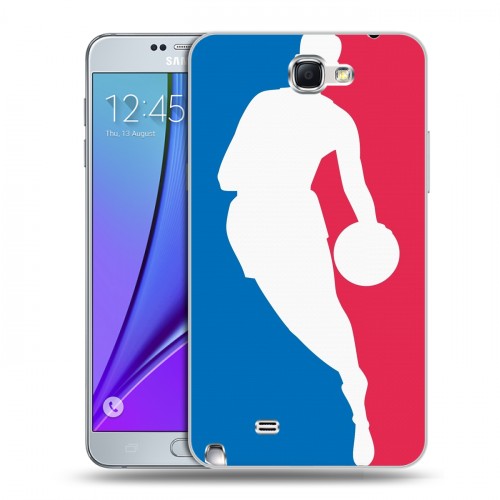 Дизайнерский пластиковый чехол для Samsung Galaxy Note 2 НБА