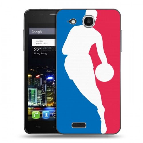 Дизайнерский пластиковый чехол для Alcatel One Touch Idol Ultra НБА