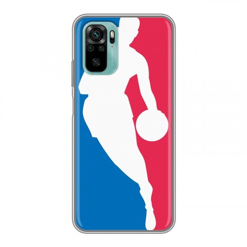 Дизайнерский силиконовый чехол для Xiaomi RedMi Note 10 НБА