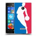 Дизайнерский пластиковый чехол для Microsoft Lumia 435 НБА