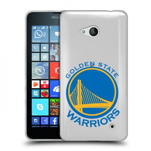 Полупрозрачный дизайнерский пластиковый чехол для Microsoft Lumia 640 НБА