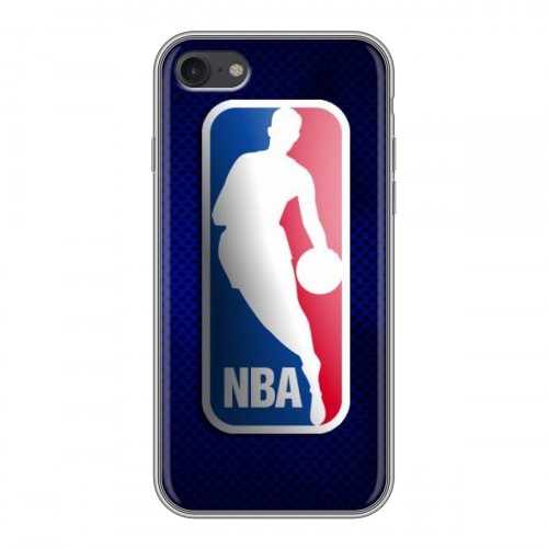 Дизайнерский силиконовый с усиленными углами чехол для Iphone 7 НБА