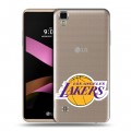 Полупрозрачный дизайнерский силиконовый чехол для LG X Style НБА