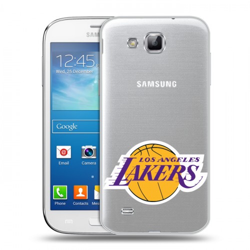 Полупрозрачный дизайнерский пластиковый чехол для Samsung Galaxy Premier НБА