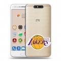 Полупрозрачный дизайнерский пластиковый чехол для ZTE Blade V8 НБА