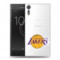 Полупрозрачный дизайнерский пластиковый чехол для Sony Xperia XZs НБА