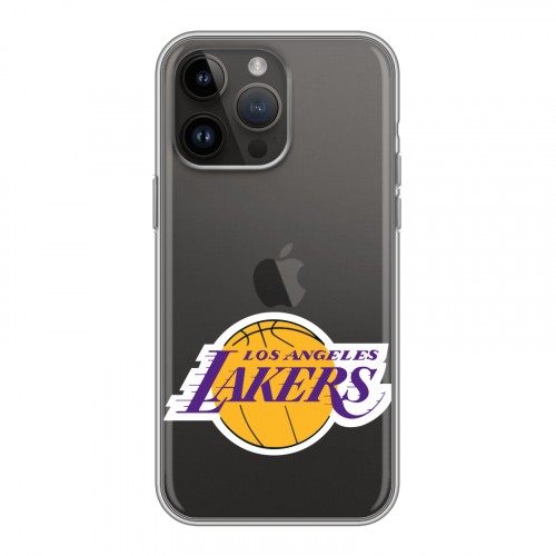 Полупрозрачный дизайнерский пластиковый чехол для Iphone 14 Pro Max НБА