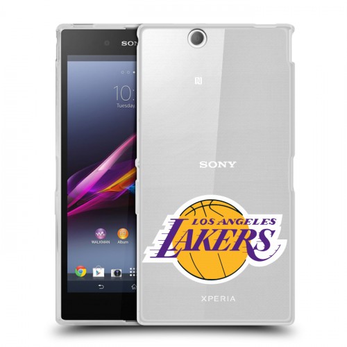 Полупрозрачный дизайнерский пластиковый чехол для Sony Xperia Z Ultra  НБА