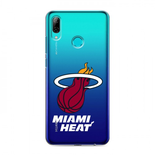 Полупрозрачный дизайнерский пластиковый чехол для Huawei P Smart (2019) НБА