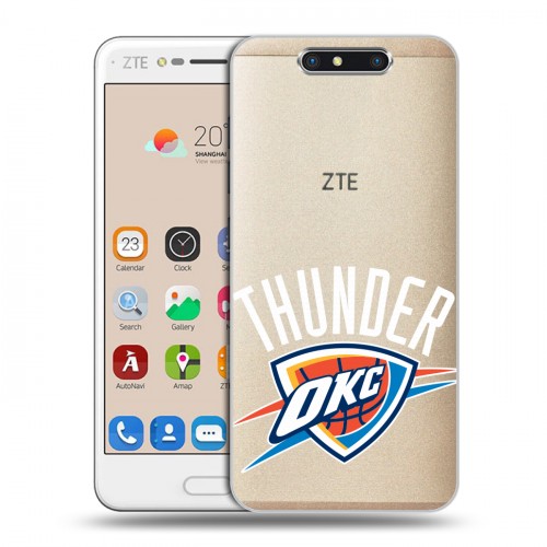 Полупрозрачный дизайнерский пластиковый чехол для ZTE Blade V8